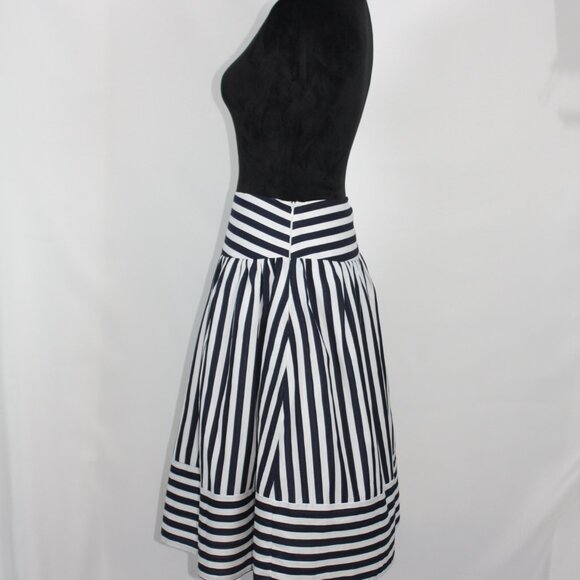 Maeve by Anthropologie Black & White Striped Skirt Size Small - Picture 5 of 12